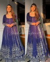 Sr 1696 Faux Georgette With Embroidery Sequence Work Top With Lahenga Dupatta Suppliers In India